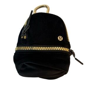 Lululemon City Adventurer Clip Backpack Nano Velour Black Gold